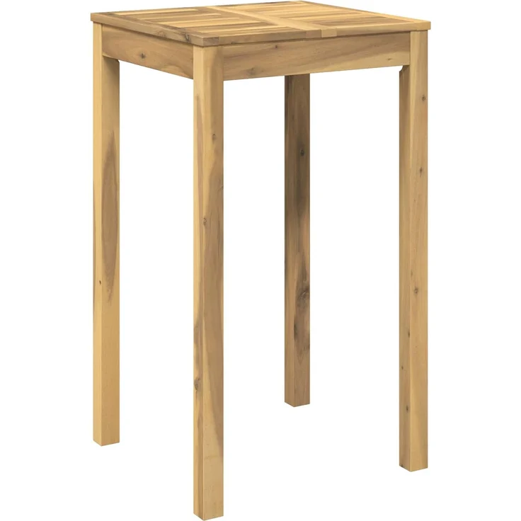 vidaXL Gartenbar-Tisch LAREN Weiß gewaschen 60 x 60,5 x 105 cm 901718 – Bild 2