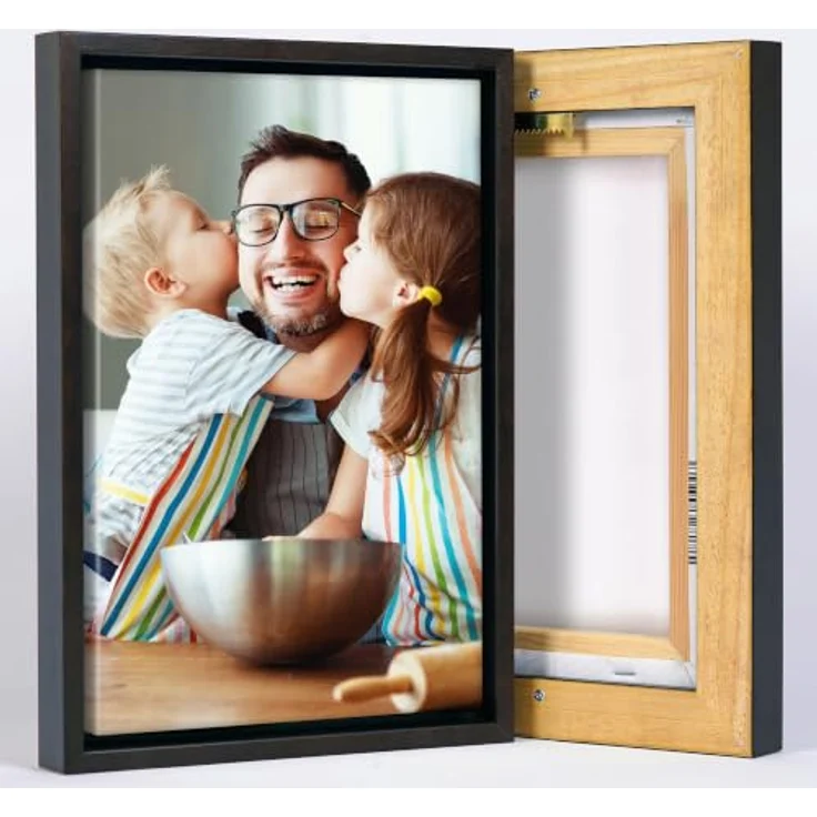 KL KUNSTLAB Foto auf Leinwand 40x60 cm, Handgefertigter Kunstdruck mit Holzrahmen und UV-Druck, Persönliches Wandbild, Leipzig Produktion – Bild 2