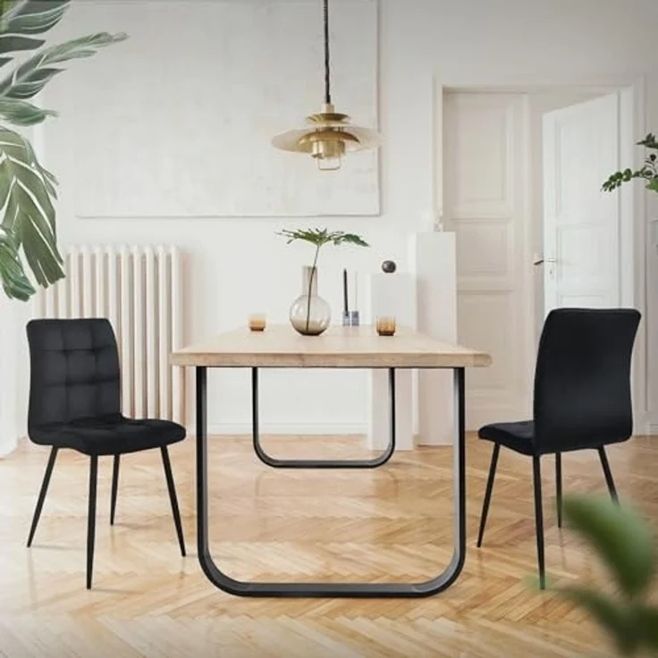 ML-DESIGN Tischbein 2er Set Tischgestell aus Metall Industrial-Design für DIY Projekte, Kufengestell O-Form Schwarz für Esstisch/Schreibtisch DIY-Projekte – Bild 7