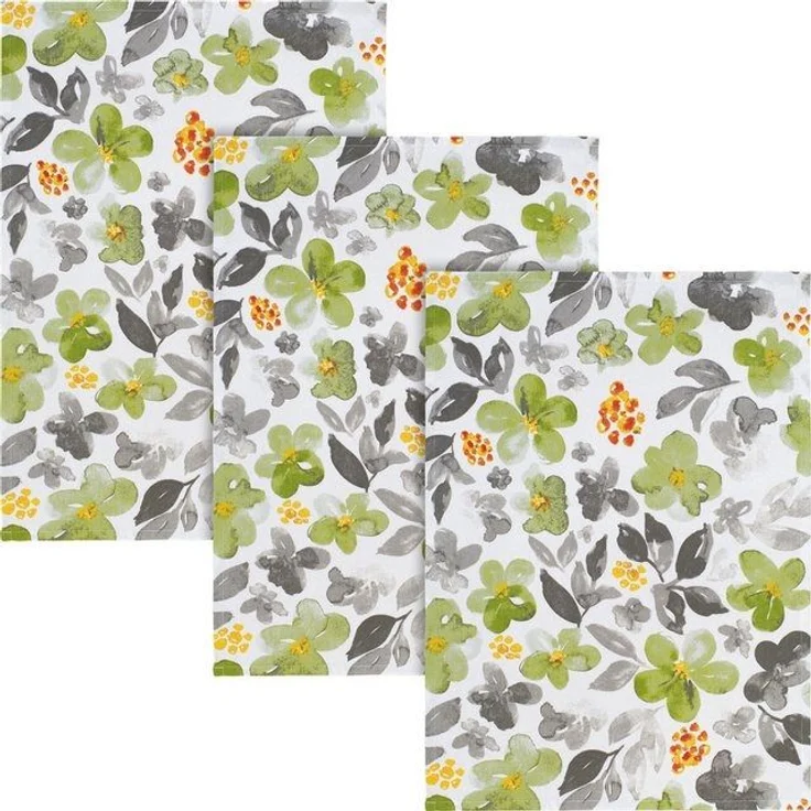REDBEST Geschirrtuch Geschirrtuch 3er-Pack, Baumwolle Blumen – Bild 4