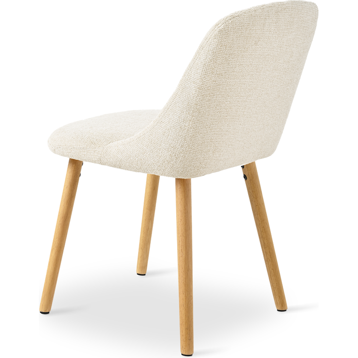 GOEURVANT 993 Esszimmerstühle 6er-Set, Chenille - Creme – Bild 6