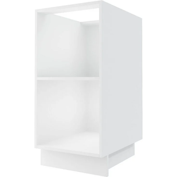 Küchenunterschrank AVELLINO 30x50x82cm 1-türig grifflos Farbe: weiß Acryl Hochglanz / weiß (AV-D1D/30) – Bild 3