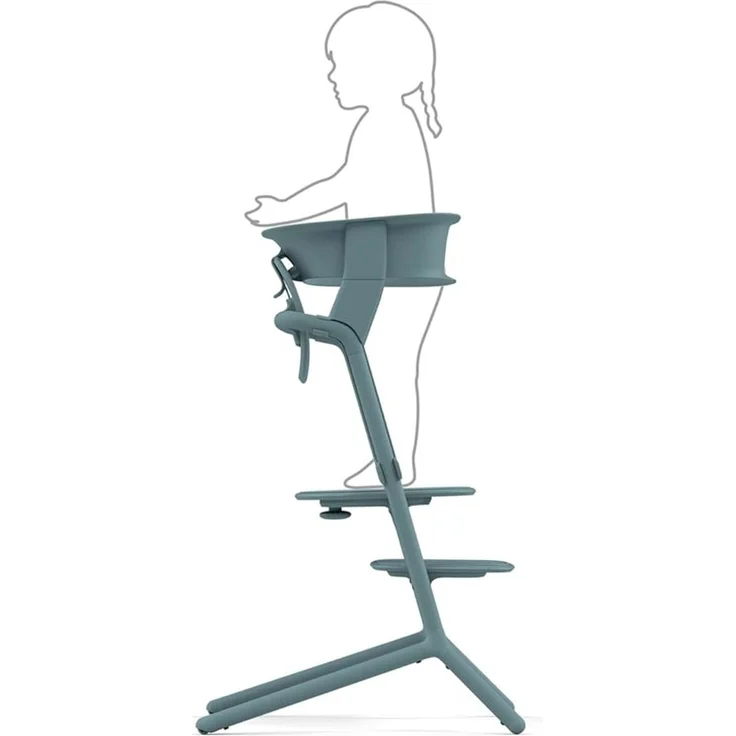 Cybex Lemo Learning Tower Set / Lernturm-Aufsatz für Lemo Hochstuhl Stone Blue – Bild 4