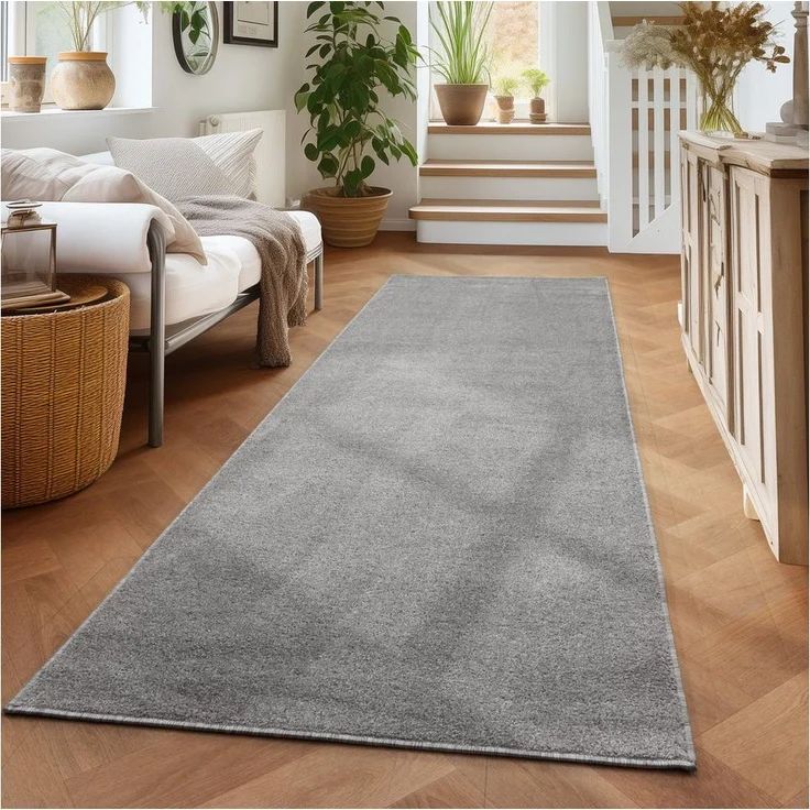 Carpettex Veloursteppich Unicolor - Einfarbig, Rund, Höhe: 11 mm, Einfarbig Kurzflor Teppich Wohnzimmer verschiedene farben und größen – Bild 5