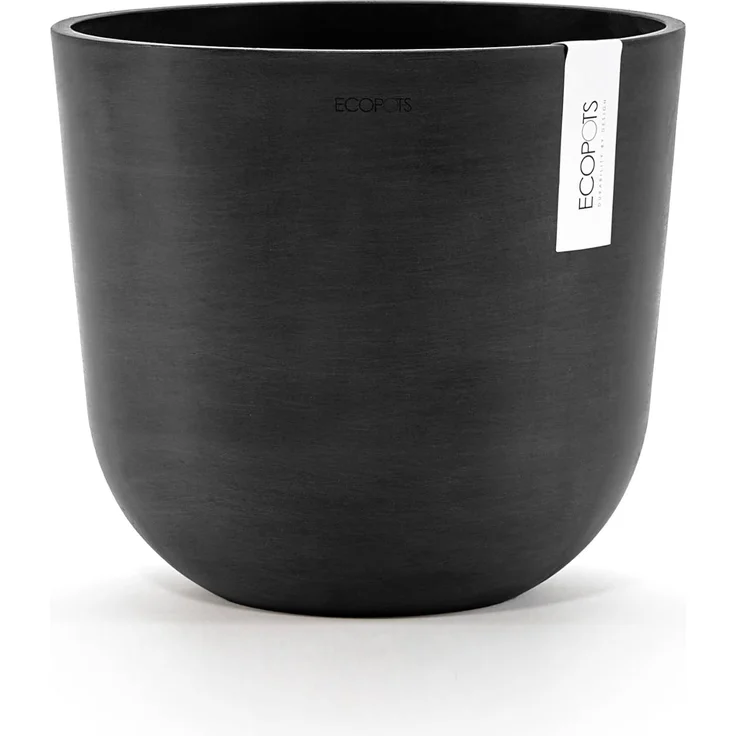 ECOPOTS Blumentopf Oslo 25 Dunkelgrau, für innen und außen: frostsicher, bruchsicher und lichtbeständig – Bild 1
