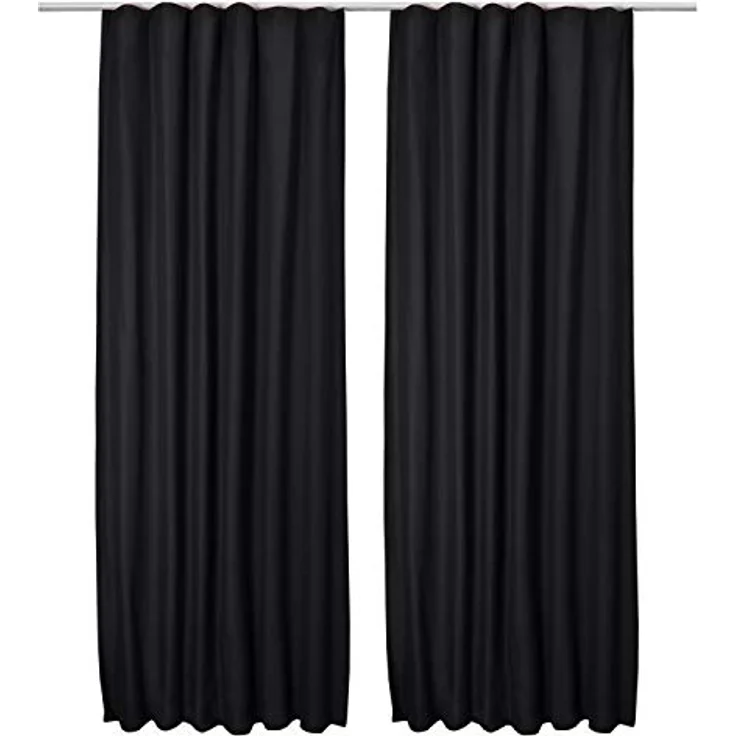 Beautissu Vorhang Amelie Luna, 2er Set Kräuselband Thermogardine 140x245cm – Bild 3