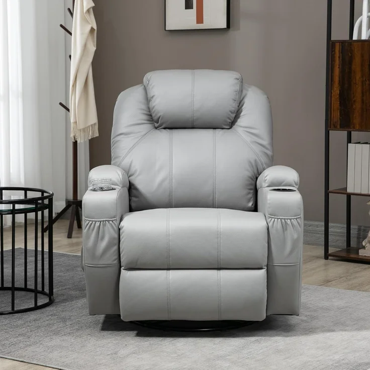 HOMCOM Massagesessel TV-Sessel Ruhesessel mit 8 Massagemodi (Relaxsessel, 1-St, Liegesessel), mit Fernbedienung – Bild 9