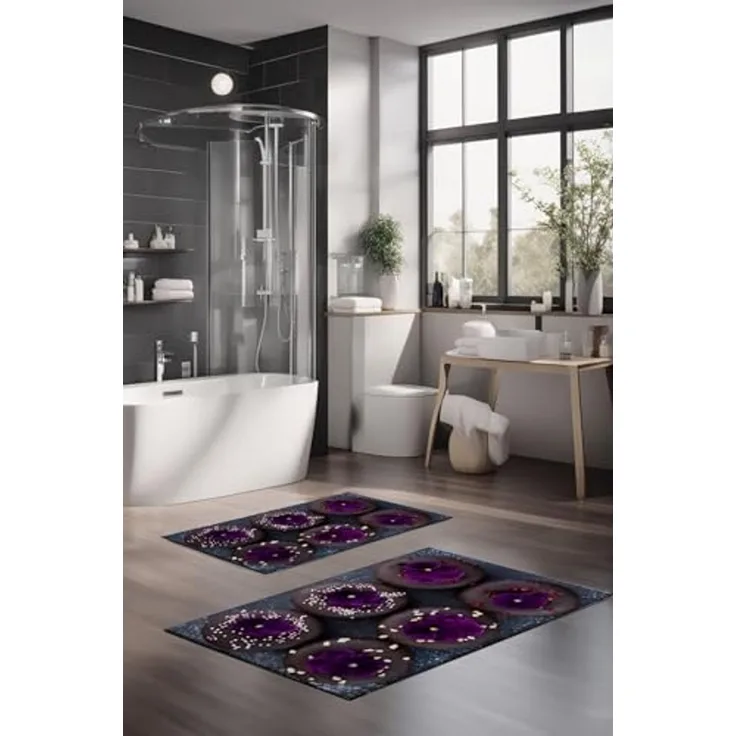 Mijolnir 'CT-5369' Badematten-Set (2-teilig), Mehrfarbig