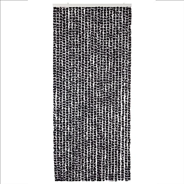 Moritz Flauschvorhang aus Chenille 90 x 220 cm pink schwarz gestreift Türvorhang als Fliegenschutz Insektenschutz für Camping Wohnwagen – Bild 5