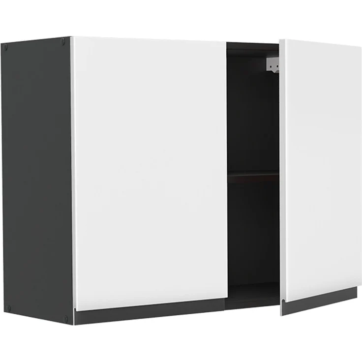 Küchenglasschrank R-Line Weiß/Anthrazit 80 cm Vicco – Bild 3