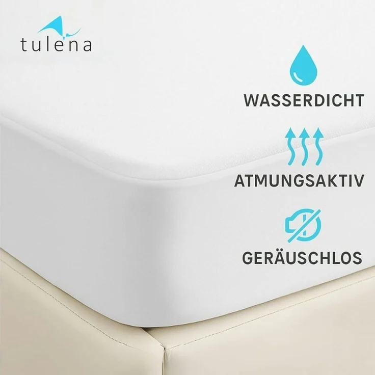 Matratzenschoner Wasserdichter Spannbettlaken Waschbar Matratzenauflage TULENA, Größe 60x120, Jersey – Spannbettlaken, Oeko-TEX Zertifiziert – Bild 3