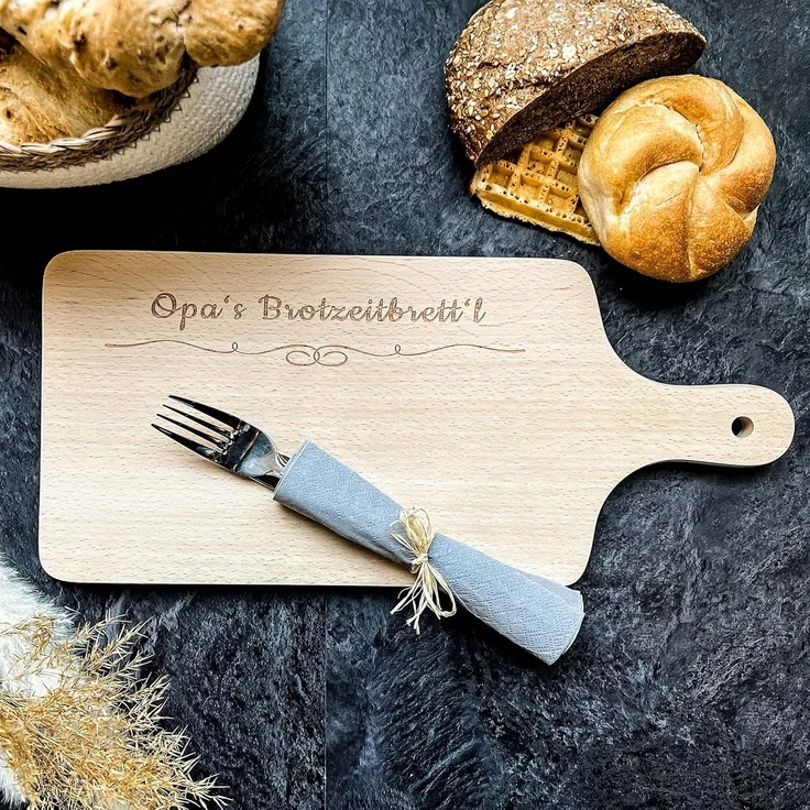 Spruchreif® Schneidebrett Schneidebrett aus Holz · Geschenke für Papa/Opa · Vatertagsgeschenk – Bild 4