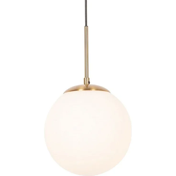 Qazqa Pendelleuchte Flore, ohne Leuchtmittel, E27, Gold/Messing, Design, Stahl, 1-flammig