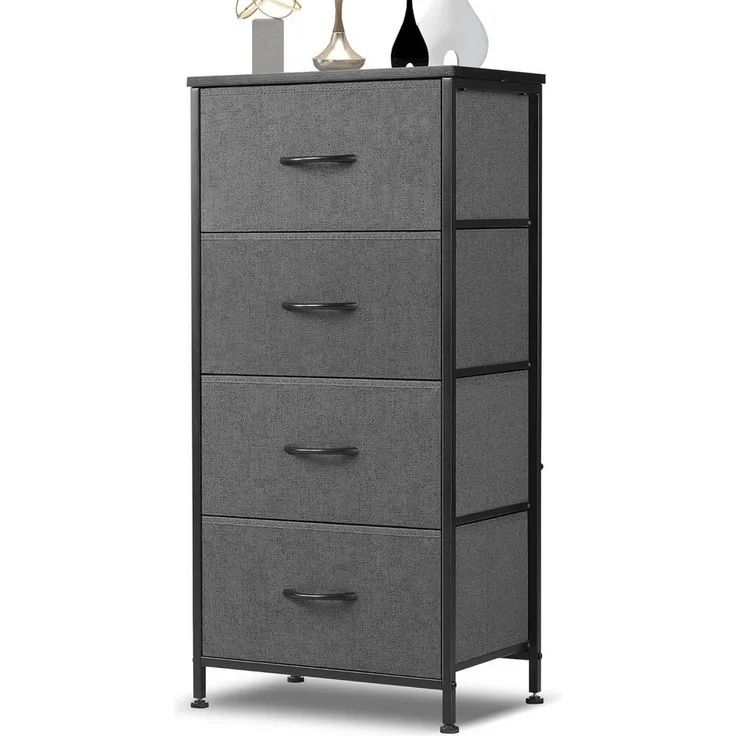 DUMOS Stauraumschrank Kommode mit Stoffschubladen, Stoffkommode für Schlafzimmer Geeignet Schubladenschränke