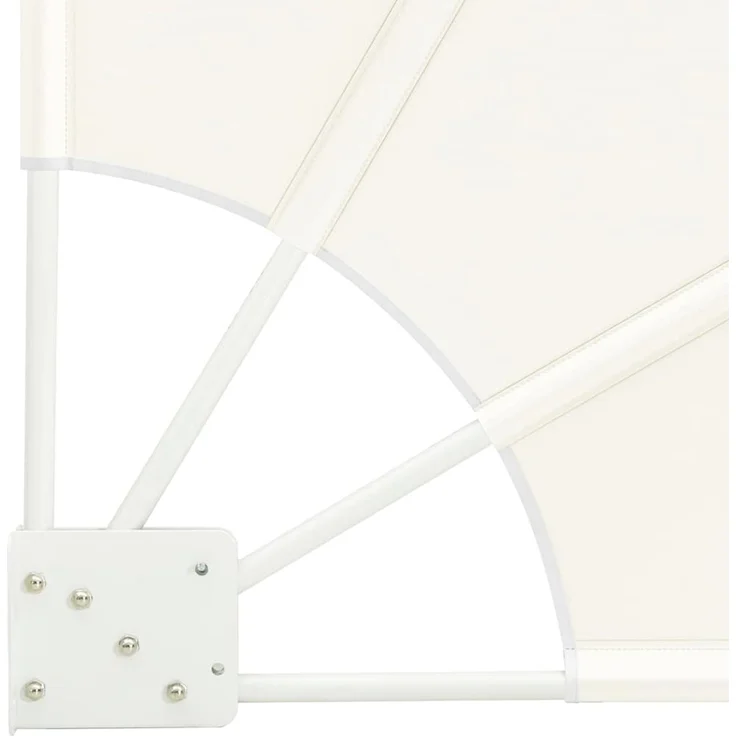 vidaXL Balkon Sichtschutz 115 x 115 cm Polyester Creme 42000942 – Bild 7