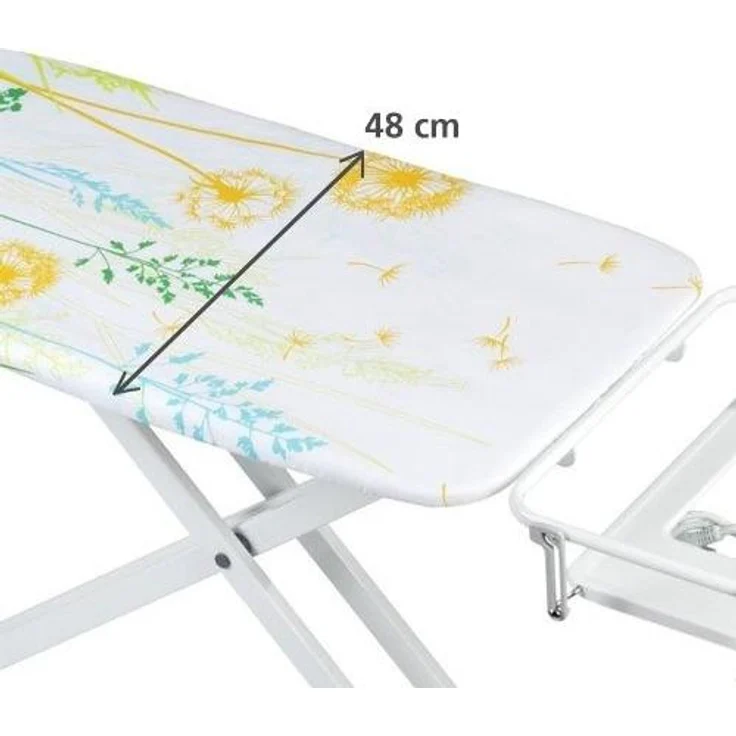 WENKO Bügeltisch Professional - extra breit, geeignet für Dampfbügelstationen, absenkbare Ablage, pulverbeschichtetes Metall, 130 x 99 x 48 cm – Bild 6