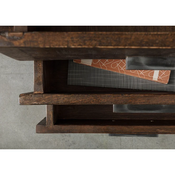TV-Board Akazie 235x40x47 dunkelbraun lackiert BARK #216 – Bild 6