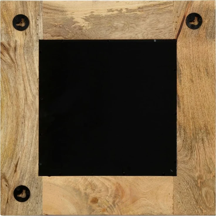 Spiegel, Wandspiegel Mangoholz Massiv 50 x 50 cm – Bild 5