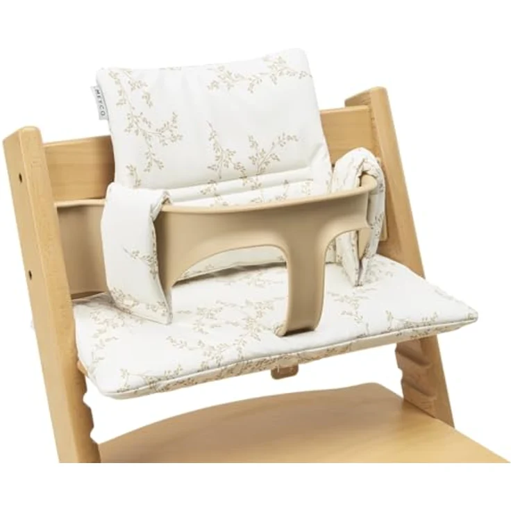 Meyco Sitzkissen für Hochstuhl Branches, ergonomische Hochstuhlauflage mit wasserfestem Material und einfacher Reinigung – Bild 1