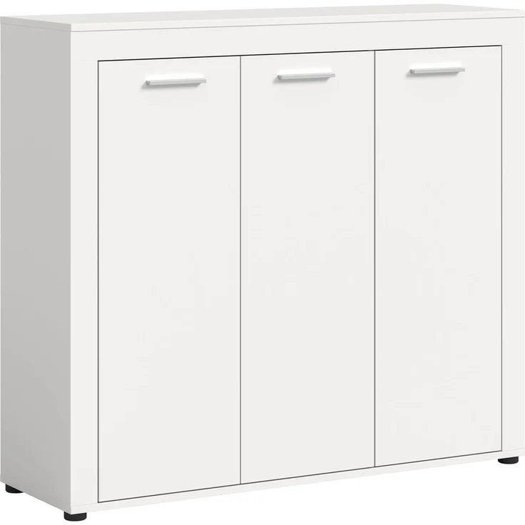 xonox. home Garderobe Jam X8BA9608 Schuhschrank Garderobenschrank Schrank in Weiß Nb. ca. 120 x 108 x 37 cm – Bild 1