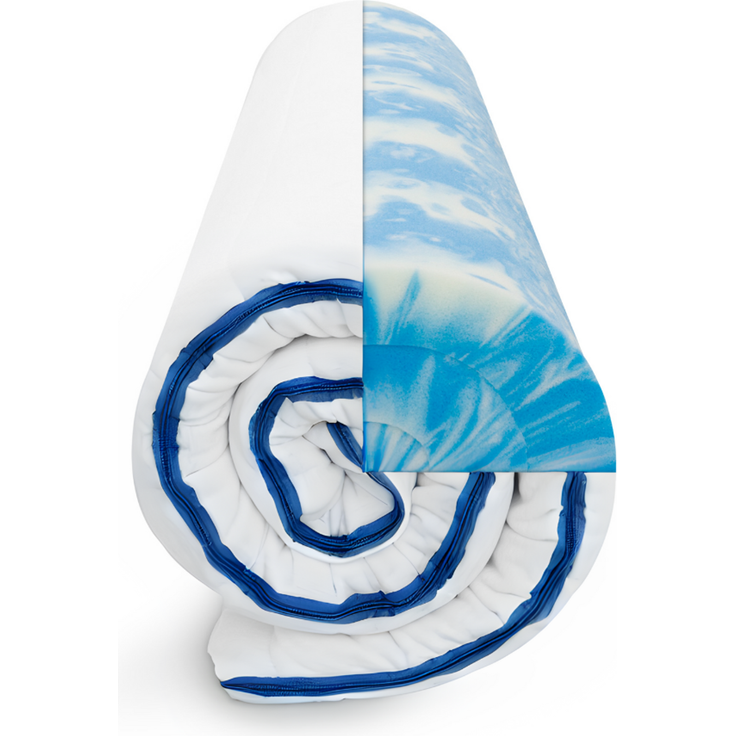 CoolRelax Topper 120x200, Matratzenauflage aus Gelschaum, veganer Matratzentopper Made in Germany, Höhe 8cm
