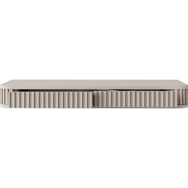Selsey 'Ovarlo' Schminktisch mit 2 Schubladen, greige, ca. 13 x 113 x 38 cm – Bild 7