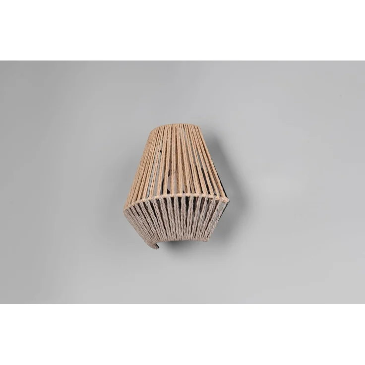 Akku Wandleuchte LIRA per USB aufladbar, Lampenschirm aus Papiergarn, Höhe 19cm – Bild 11