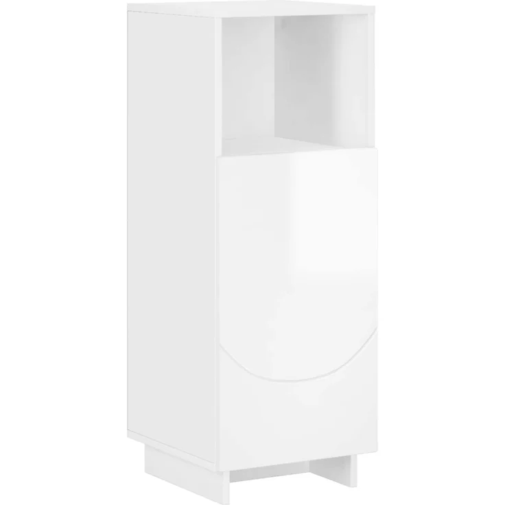 vidaXL Badezimmerschrank-Set 2 stk. Hochglanz Weiß Holzwerkstoff 3433077 – Bild 4