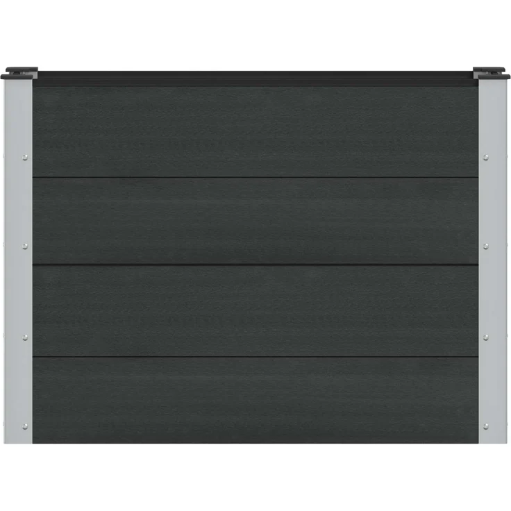 vidaXL Hochbeet Schwarz 100 x 30 x 72 cm 42039035 – Bild 2