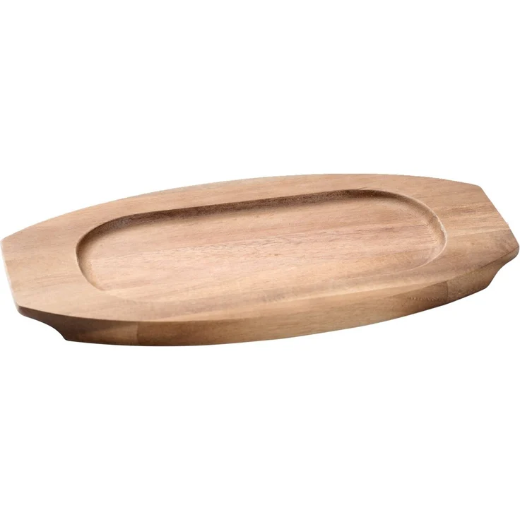 Homeware Grillpfanne mit Brett, Gusseisen schwarz, 10 x 3.5 x 31.6 cm, backofengeeignet bis 230 °C – Bild 6