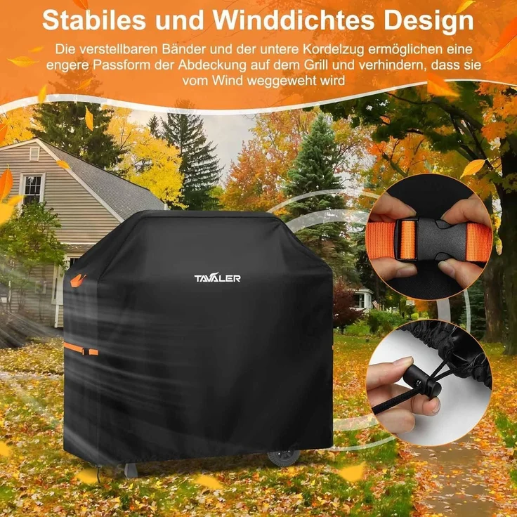 Grillabdeckung Wetterfest 600D Oxford Gasgrill 600D-120x60x120 cm – Bild 6