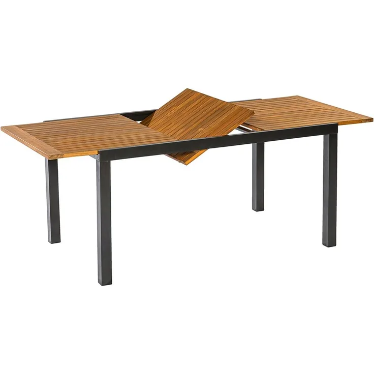 MERXX Garten-Essgruppe Tilos, (9-tlg), 8 Klappsessel, ausziehbarer Tisch