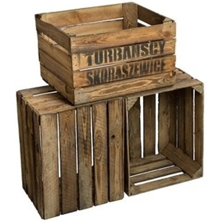 Kistenkolli Altes Land Allzweckkiste 3 x Holzkisten "TS" -geflammt (Spar-Set) – Bild 5