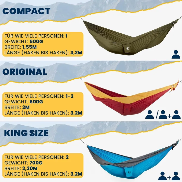 Ticket to the Moon King Size Hammock, royal blue/turquoise