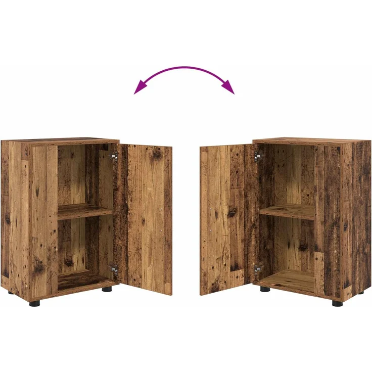 vidaXL TV-Schrankset 140 x 40 x 33 cm Altholz 3397902 – Bild 12
