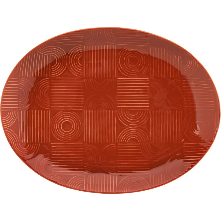 Maxwell & Williams DR0458 Platte 36 x 27 cm ARC oval, Terracotta, Premium-Keramik, in Geschenkbox