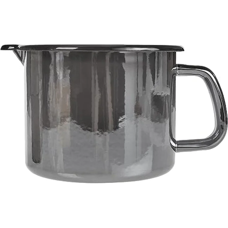 GSW Milchtopf Profi-Black-Star, Stahl-Emaille (1-tlg), 1,5 Liter, Induktion – Bild 2
