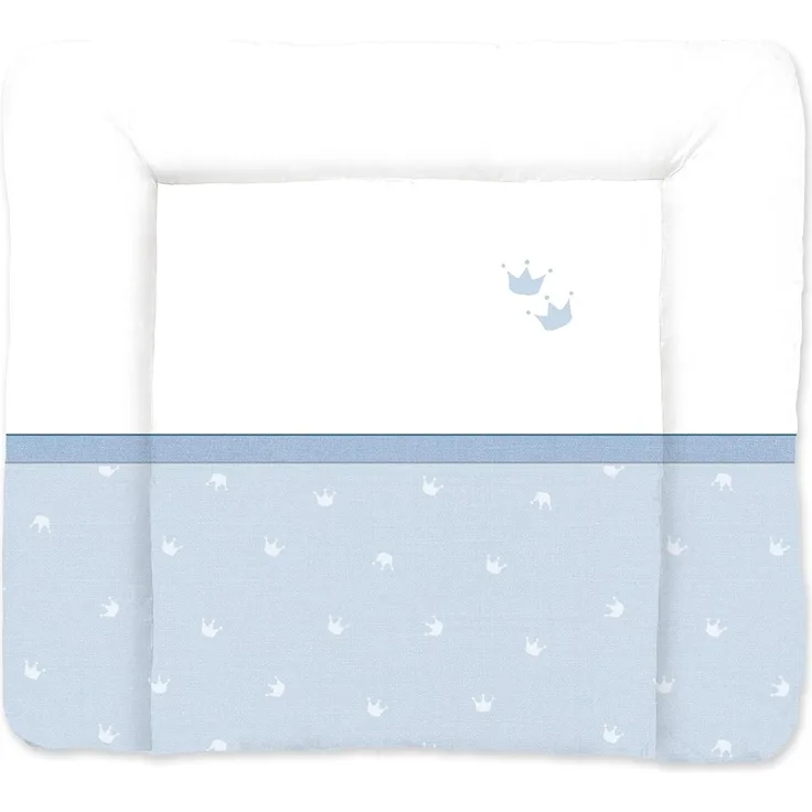 Träumeland Wickelauflage blau/weiß, Krone