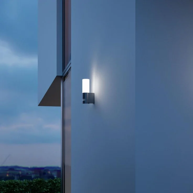 Steinel 'L 605 S' LED-Außenwandleuchte, mit 180°-Infrarot-Sensor, 3000 K warmweiß, 729 lm, Opalglas/Aluminium anthrazit, 26 x 13,1 x 7,8 cm – Bild 2