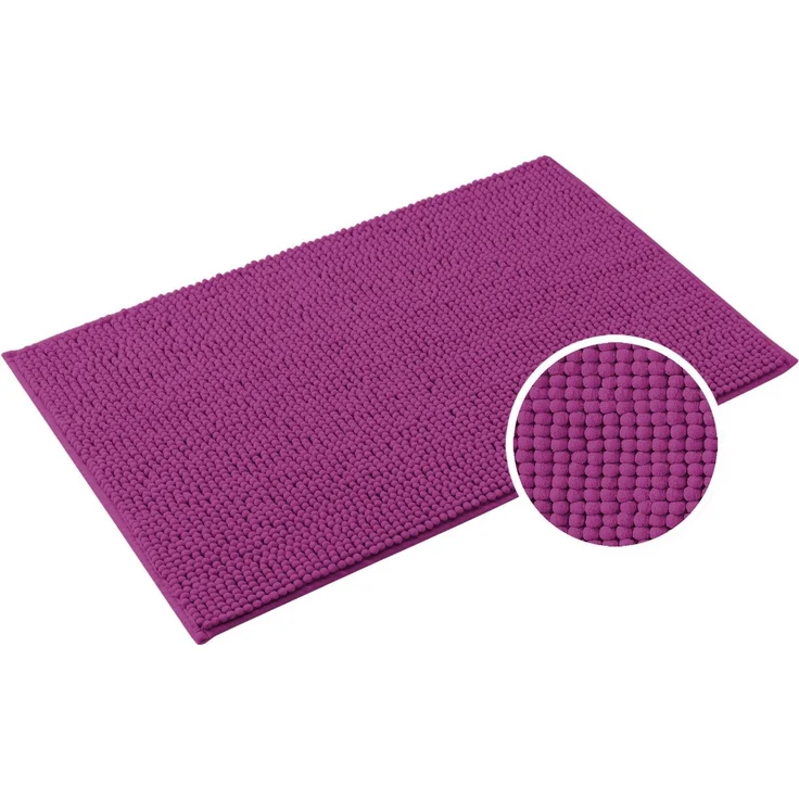OTTO home Badematte Vanessa Chenille, Standard & Premium, 15mm oder 20mm, auch als 2er Set, rutschhemmend beschichtet, schnell trocknend, strapazierfähig, fußbodenheizungsgeeignet, Polyester, rechteckig, Uni Farben, besonders weich, flauschig, Badvorleger – Bild 2