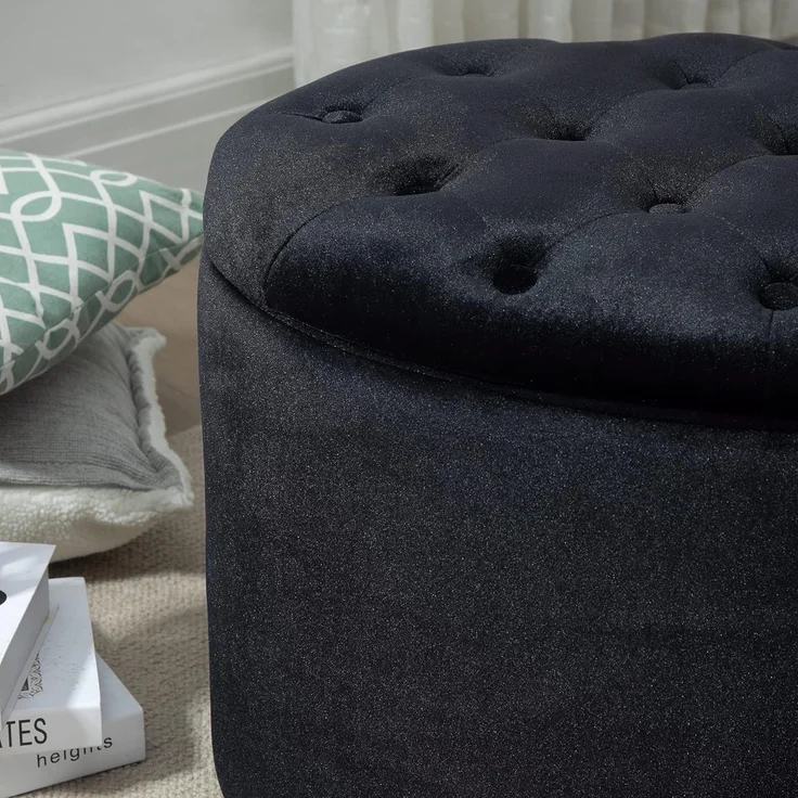 HOMCOM Sitzbank Sitzbank ovalförmig mit Stauraum – Bild 8