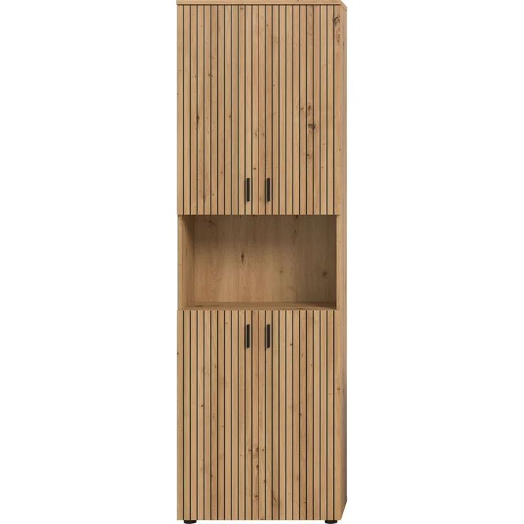 Badschrank B/H/T: 60x192x30 cm in Artisan Oak Nachbildung und -- – Bild 2