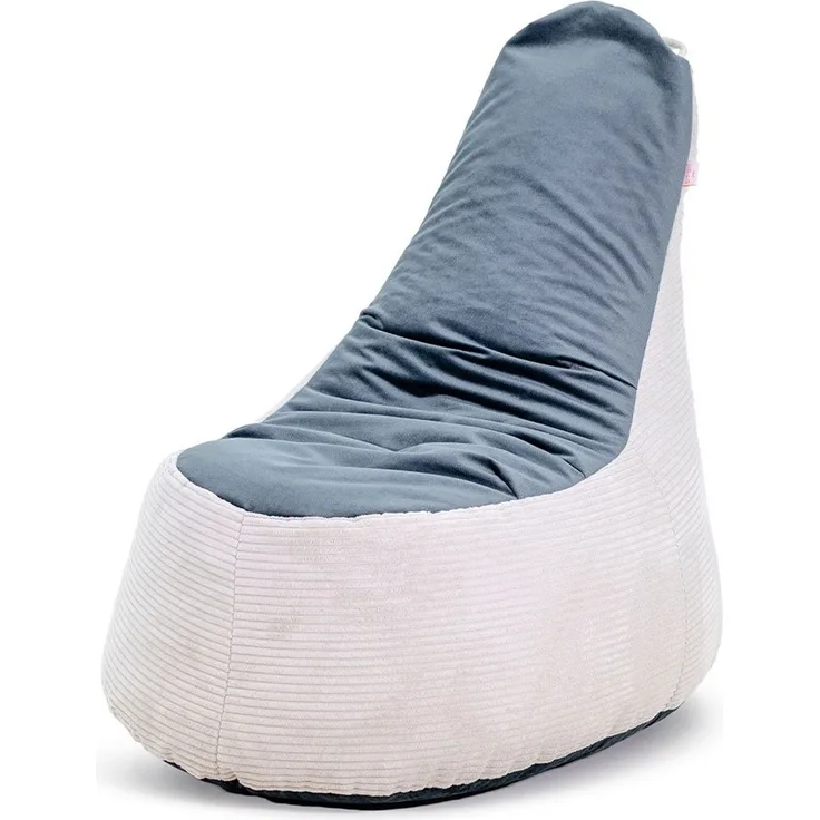 Sitzsack GOLDEN DREAM, Polyester, Beige, Blau, 90 x 80 x 110 cm