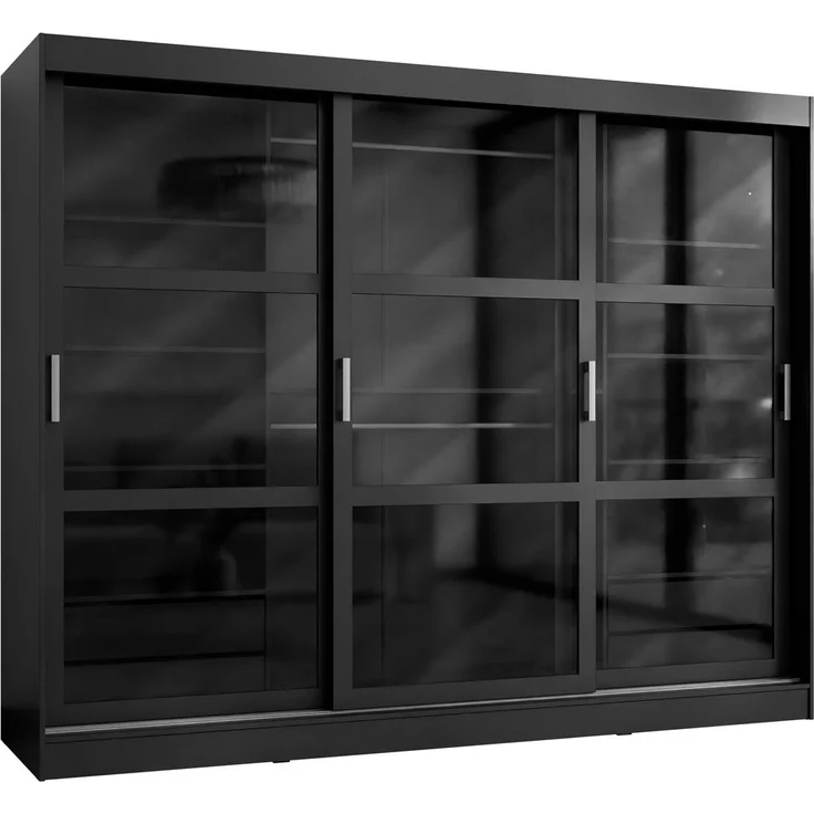Kleiderschrank Norilo 250 (Farbe: Schwarz, ohne Beleuchtung) – Bild 5