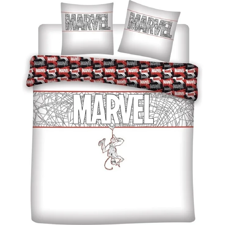 Marvel Doppelbettwäsche Set – 1x Deckenbezug 240x220 cm & 2x Kissenbezüge 65x65 cm