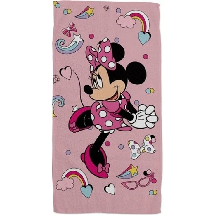 Disney Minnie Mouse Weiches Strandtuch – Saugstarkes Badehandtuch 70x140 cm – Bild 2