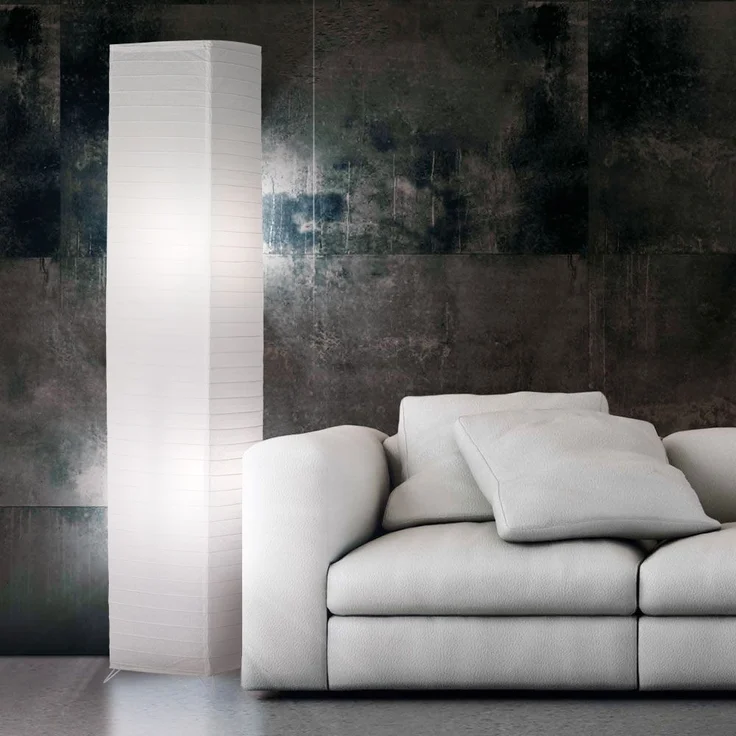 Stehleuchte, Papier weiß, H 130 cm – Bild 8