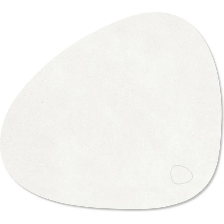 LIND DNA Platzset Nupo Tischset Curve S pure white 24x28cm