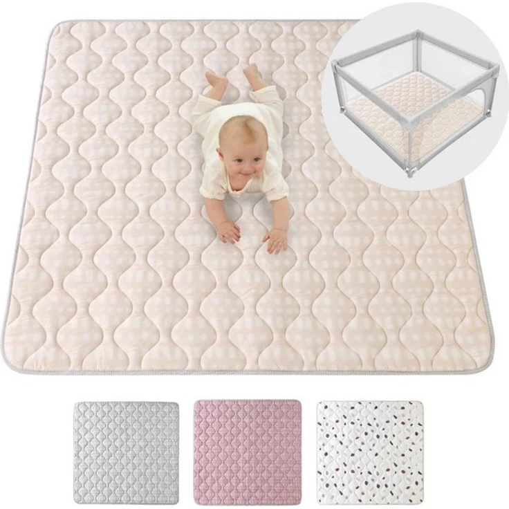 Krabbeldecke für Baby 1,27m, Krabbelmatte, Spielmatte mit Rutschfester Unterseite, Hakuna Matte – Bild 4
