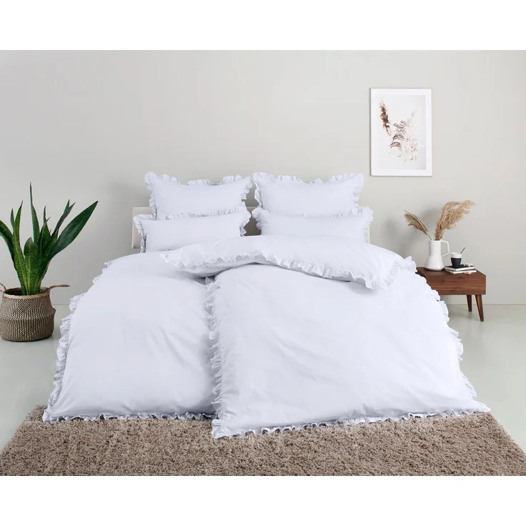 OTTO home Bettwäsche Violetta in Gr. 135x200 oder 155x220 cm, Renforcé, 2 teilig, Bettwäsche aus Baumwolle, romantische Bettwäsche mit Volants – Bild 5